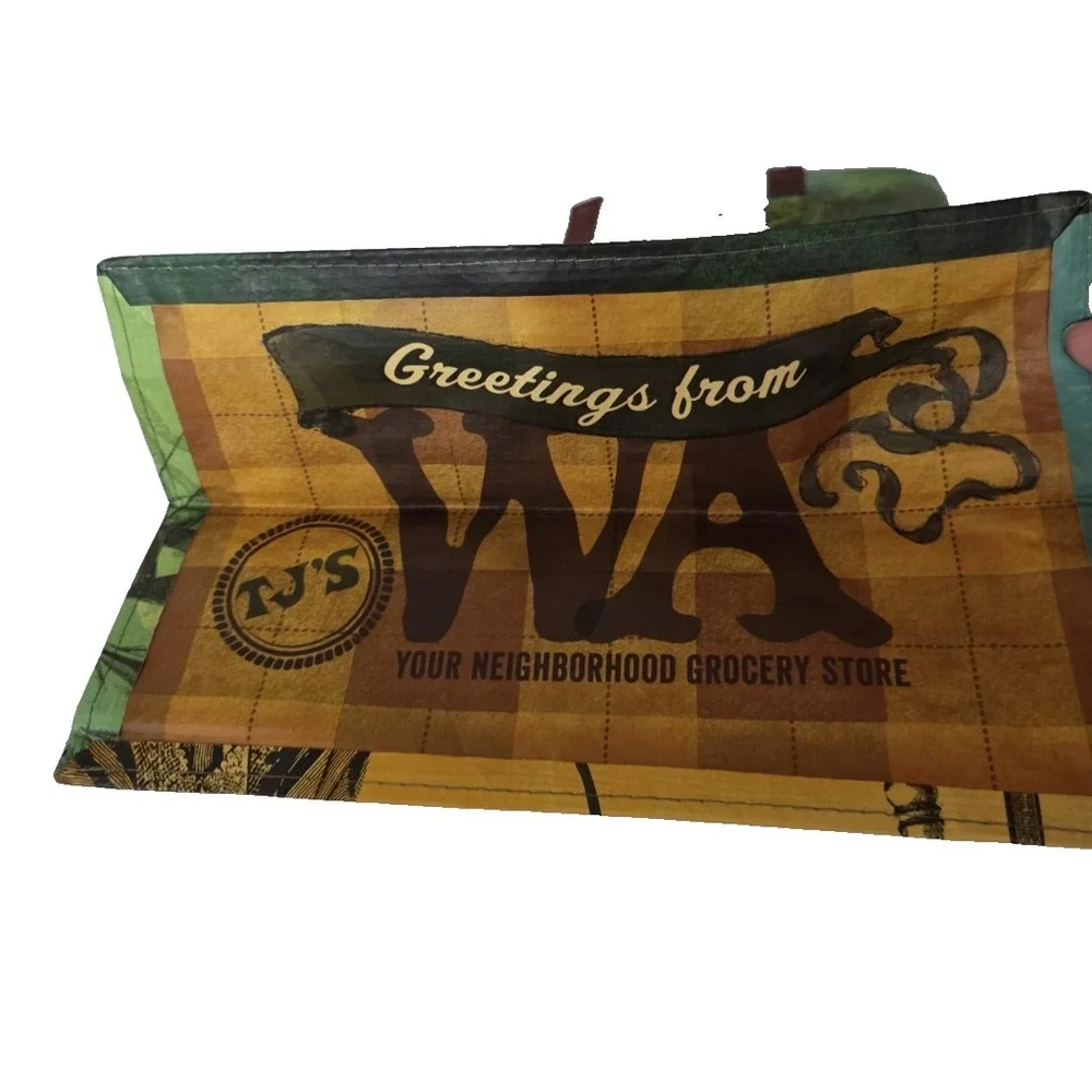 Lot Of 3 Trader Joe's Reusable Shopping Bags Arizona Washington Nice Condition